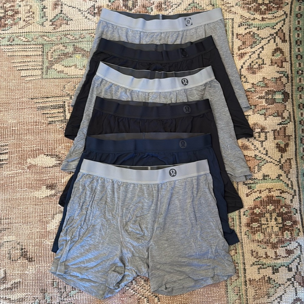 lululemon Men’s Always in Motion Boxer 5” XL - SET OF 6